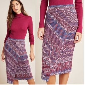 Anthropologie Maeve Carolina Knit Pencil Skirt XS